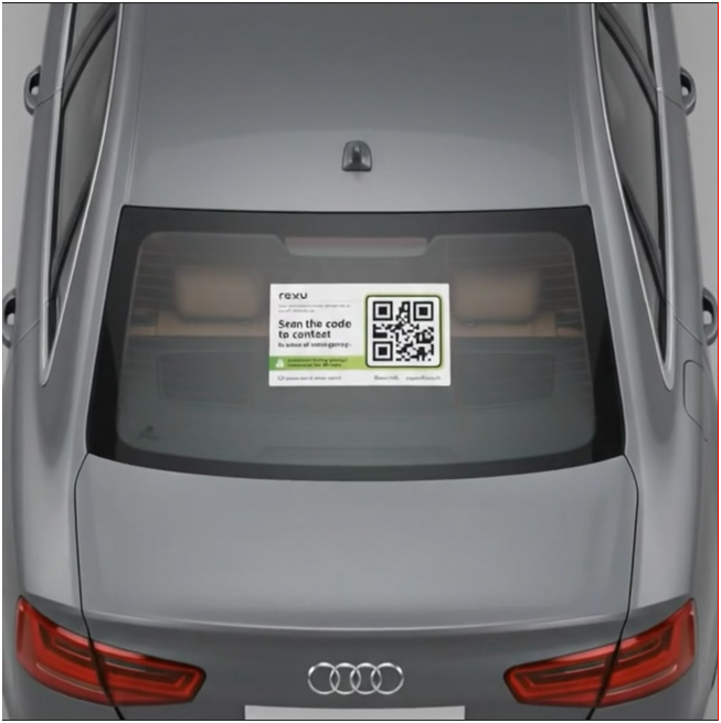 Cars and LMVs QR Safety Sticker
